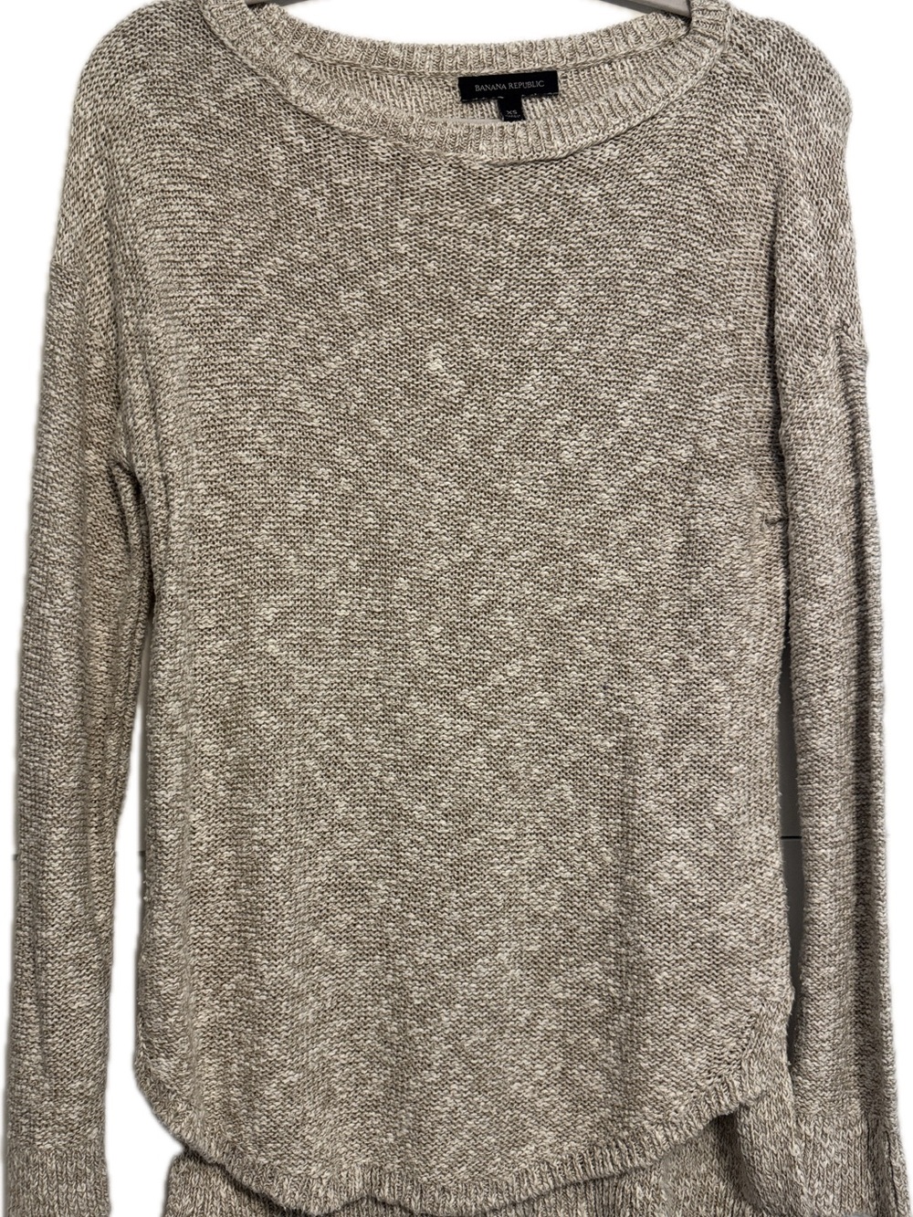 Banana Republic Cotton/linen blend Scoop Neck Sweater